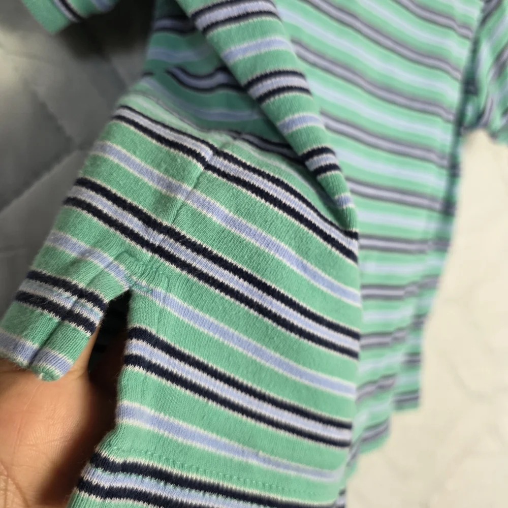 Ralph Lauren Green Striped Kids Polo Shirt